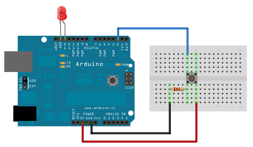 Druckknopf/Taster mit dem Arduino programmieren – DDSWiki